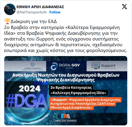 Twitter-ΕΑΔ-DGA Awards